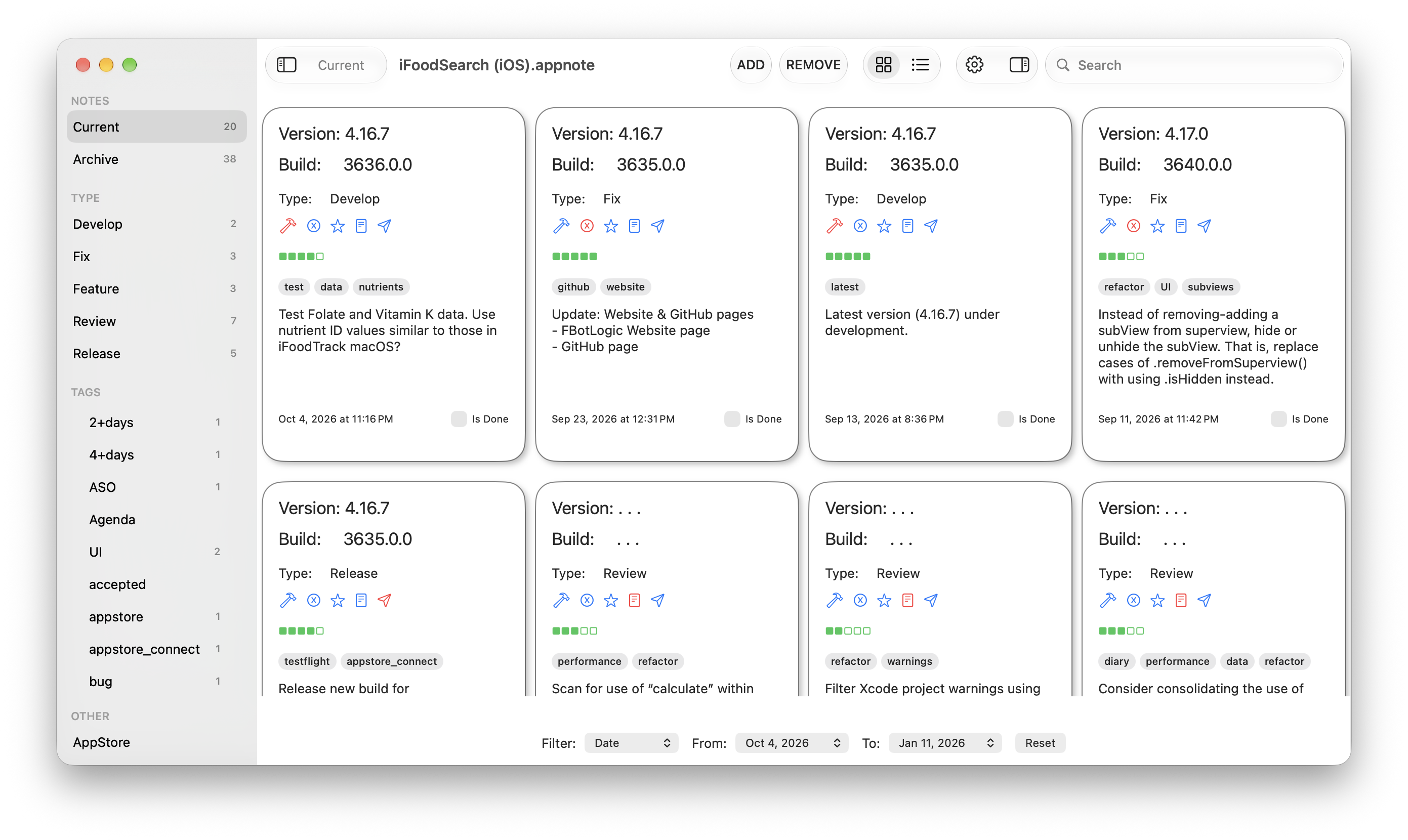 Current Grid View
